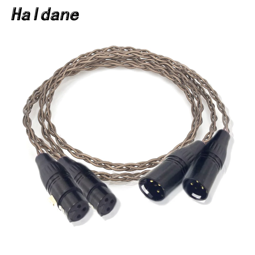 

Haldane Pair HIFI Nordost Odin Single Crystal Silver 2 XLR Male to Female Audio Wire 3pin XLR Balanced Interconnect Audio Cable