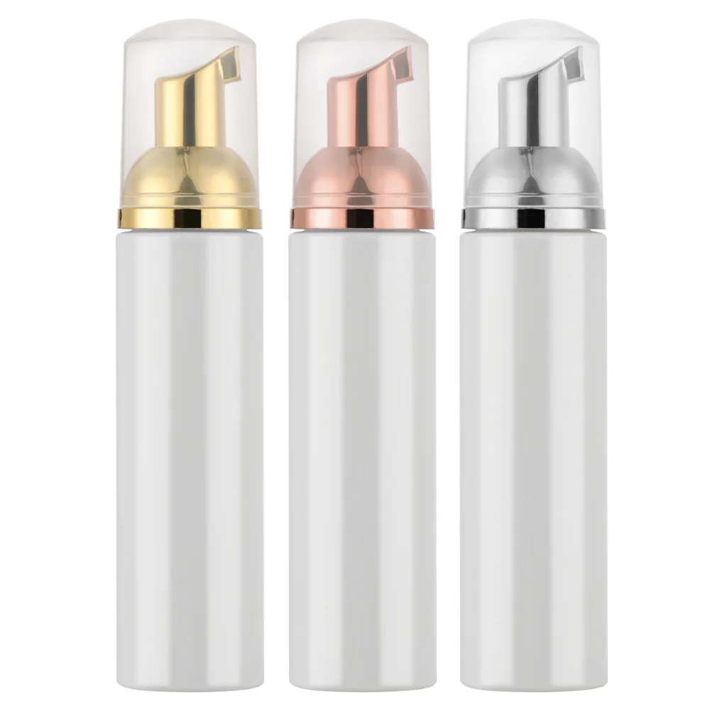 Plastic Foam Pump Bottle Foaming Bottle Empty Face Eyelashes Cosmetic Bottle Cleaner Soap Dispenser Foam Bottle Rose Gold