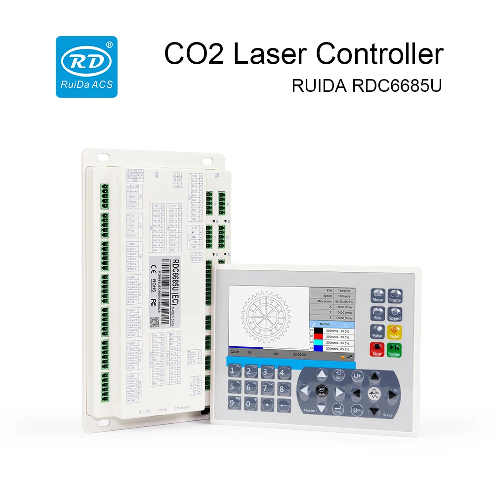 

Ruida RDC6685U CO2 Laser Controller Card System Laser Control Panel for CO2 Laser Engraving Cutting Machine Replace 6442U 6445U