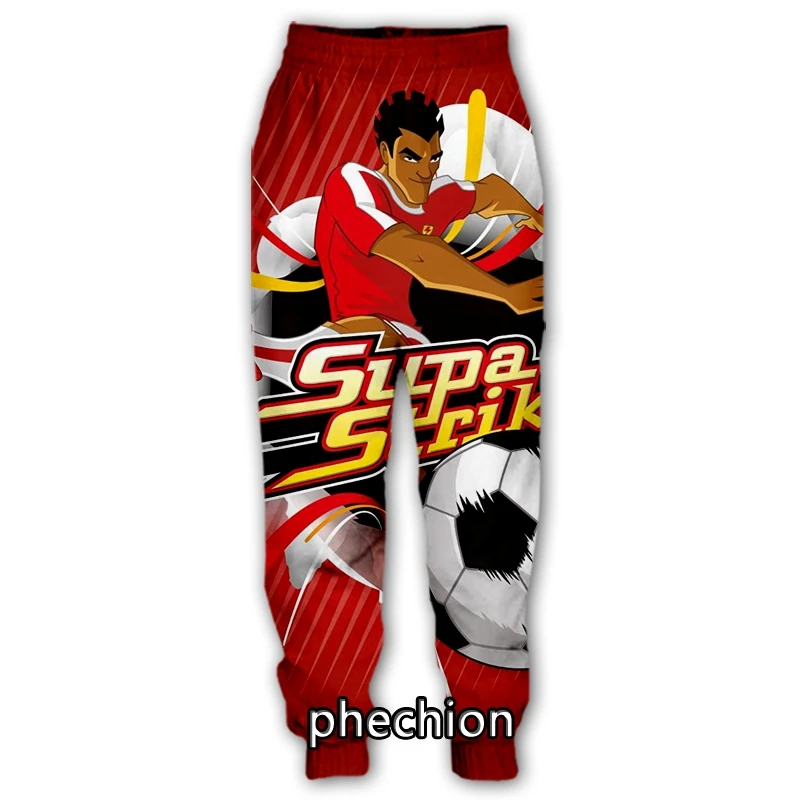 

phechion New Men/Women Supa Strikas 3D Printed Casual Pants Fashion Streetwear Men Loose Sporting Long Trousers F109