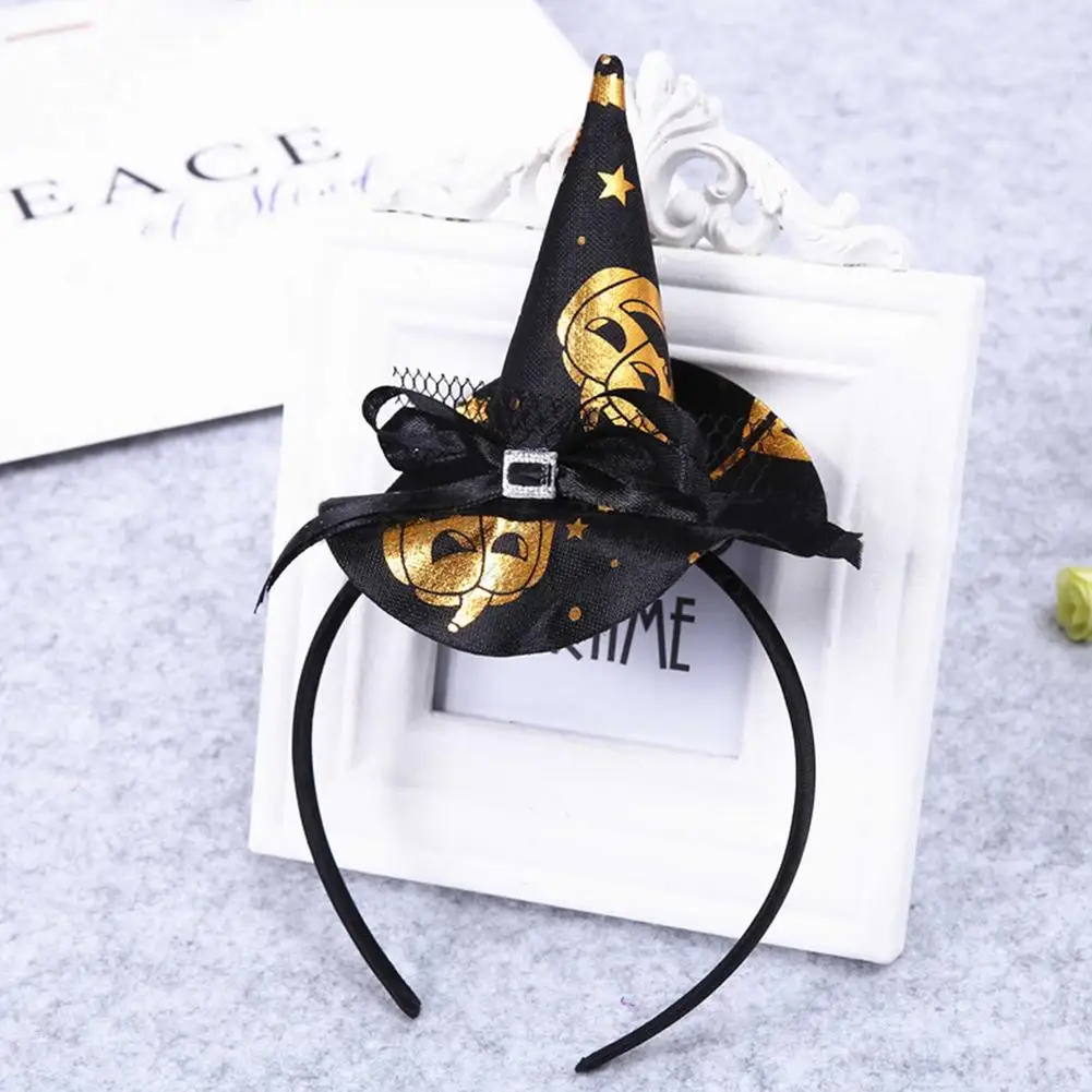 1pcs Halloween Girls Headband Witch Cosplay Headdress Pumpkin Hair Hoop Halloween Cosplay Party Headpiece