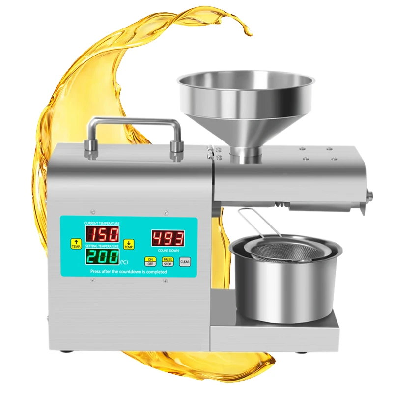 RG-312 220V/ 110V Intelligent Oil Press Household and Commercial Automatic Oil Extractor Cold/ Hot Press