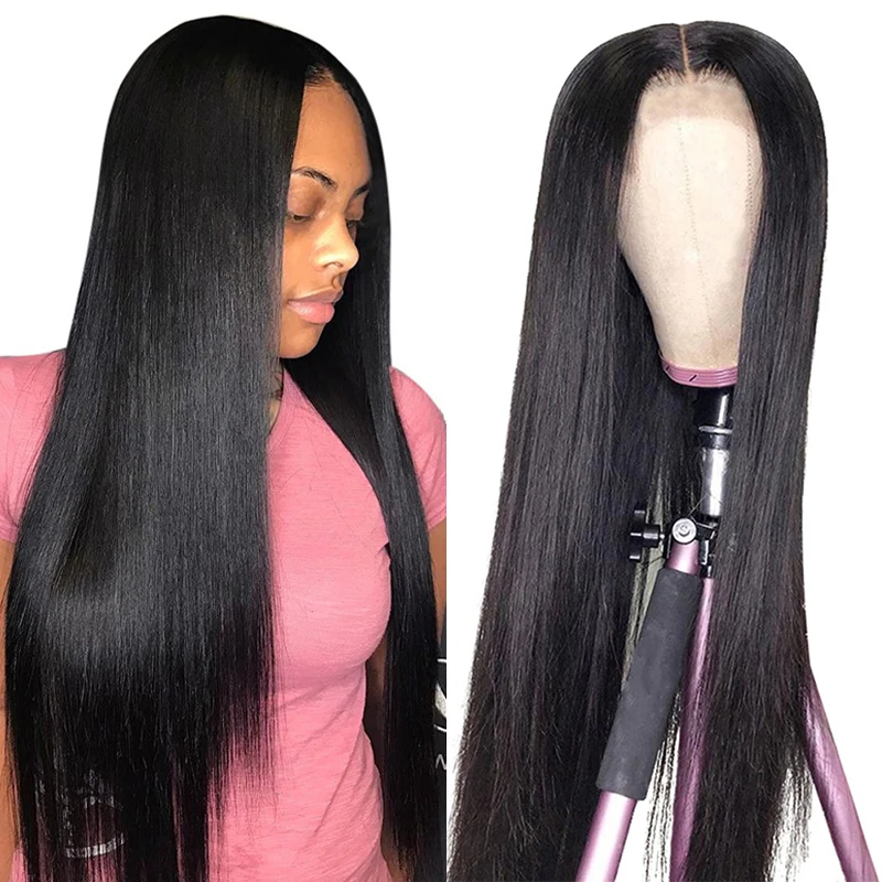 30 Inch Straight Transparent T Part Lace Wig AIRCABIN Brazilian Lace Closure Wigs Remy Human Hair Lace Frontal Wigs For Women