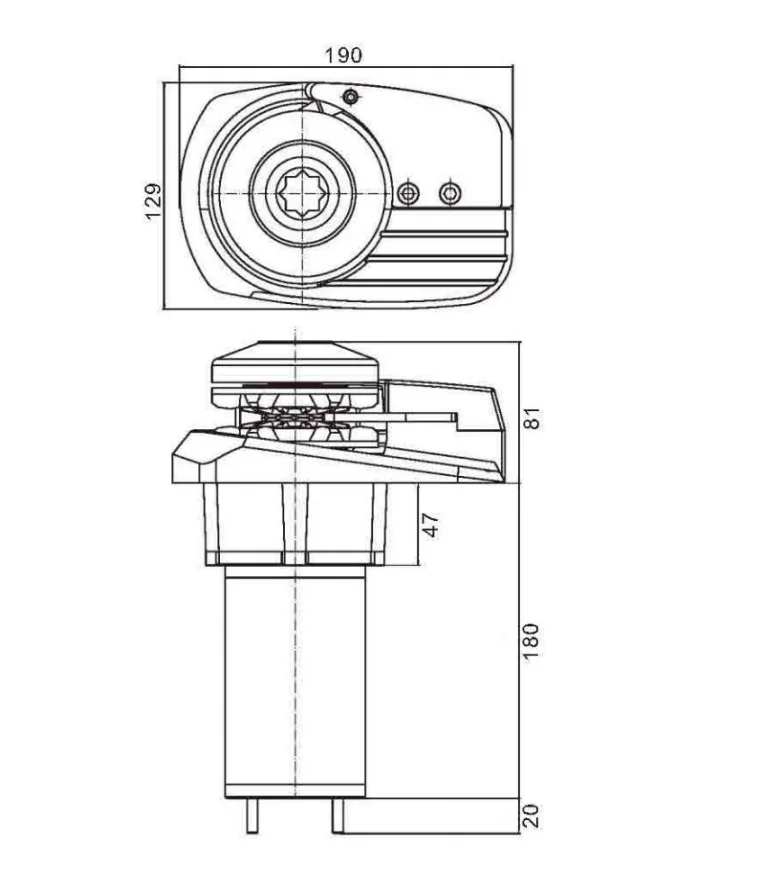 12V 900W Utility Style Anchor Winch Windlass Suitable For Boats From 20ft to 35ft CV912