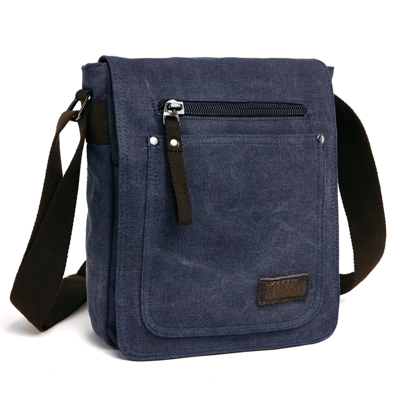 Imagem -05 - Nova Moda Casual Lona Bolsa de Ombro Único Mensageiro Bolsa Unisex Crossbody Bolsa Masculina