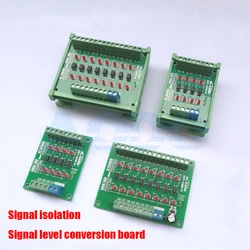 Optocoupler isolator PLC pulse signal level voltage conversion board signal isolation module PNP output 1.8V 3.3V 5V 12V 24V