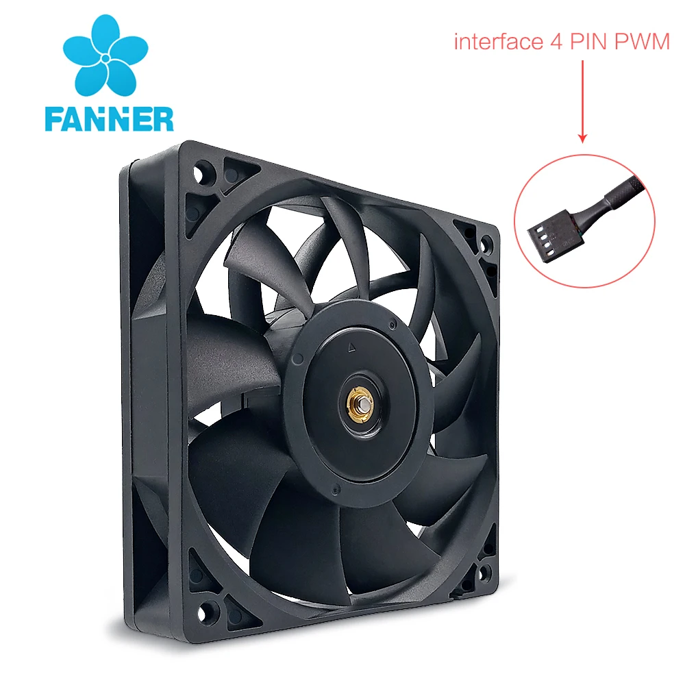 

Violent FAN 12025-A 12V 5000 RPM Double Ball Bearing 4Pin PWM Large Air Volume For Server Cabinet Electric Box Cooling Fan