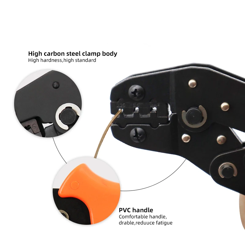 SN-28B ratchet Dupont szczypce zaciskowe z 1550 sztuk zestaw złącza Dupont 0.25-1.0mm ² 22-18AWG Dupont zestaw narzędzi do zaciskania ręcznego