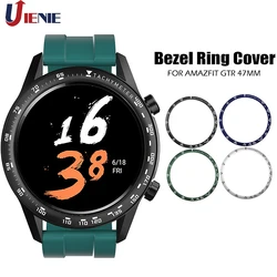 Bezel Ring Cover Case for Xiaomi Amazfit GTR 47MM Metal Outer Edge Protection Cases Bezel Styling Frame for gtr 47mm