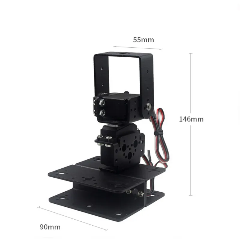 Manipulateur électrique contrôlable 2 DOF, rotation horizontale et verticale, pour voiture intelligente, bricolage