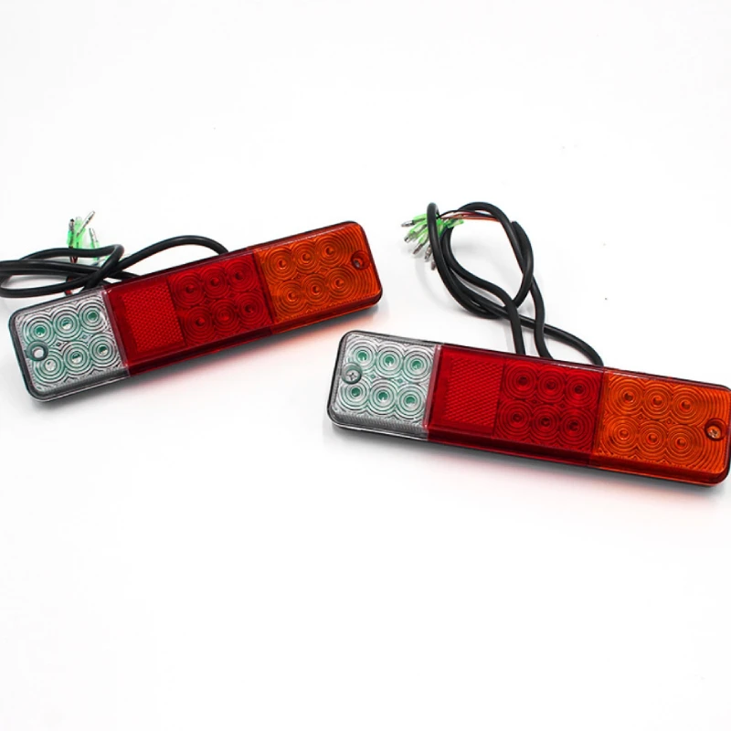 2Pcs 12V - 80V LED Tail Lights For Forklift Reverse Brake Turn Signals Rear Light Truck Trailer Tractor Tail Lamps