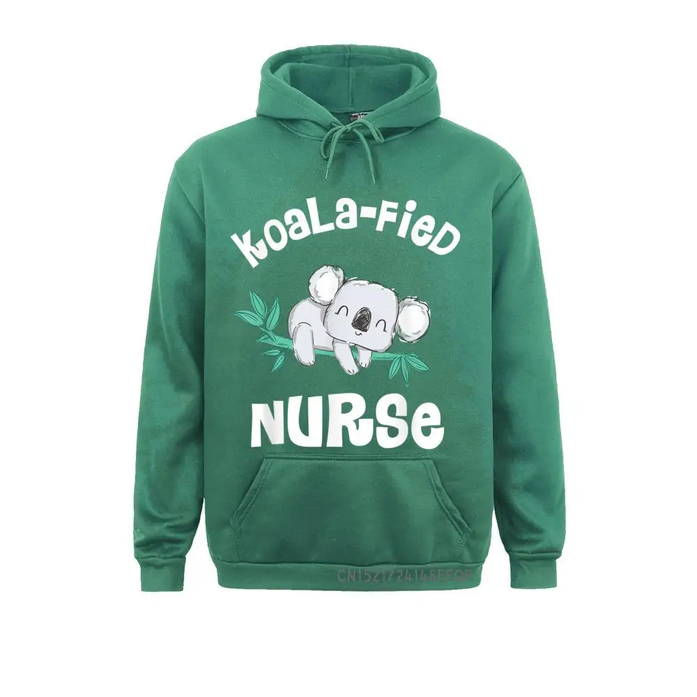 Nurse Hooded Tops Qualified Nurse RN LPN Gift Koala-Fied Sweatshirts Winter/Fall Hoodies Plain England Style Gothic Men