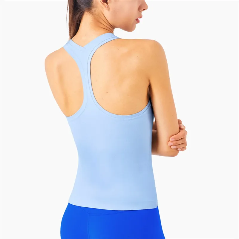 Chaleco de Yoga de belleza Sexy, Sujetador deportivo, camiseta sin mangas para mujer, ropa deportiva, blusa transpirable de alta elasticidad que