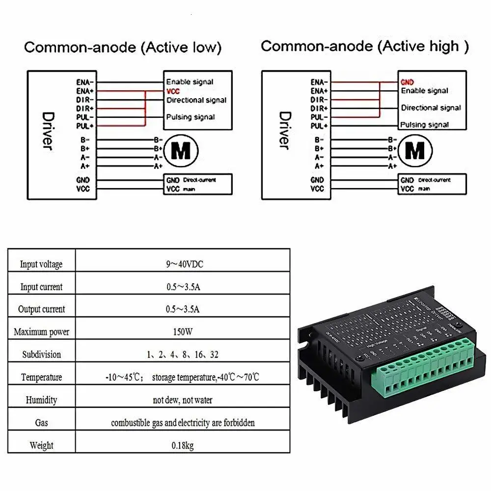 42/57/86 TB6600 4A 42 V DC router wood engine stepper driver 32 segments updated version of freshness technology and kits