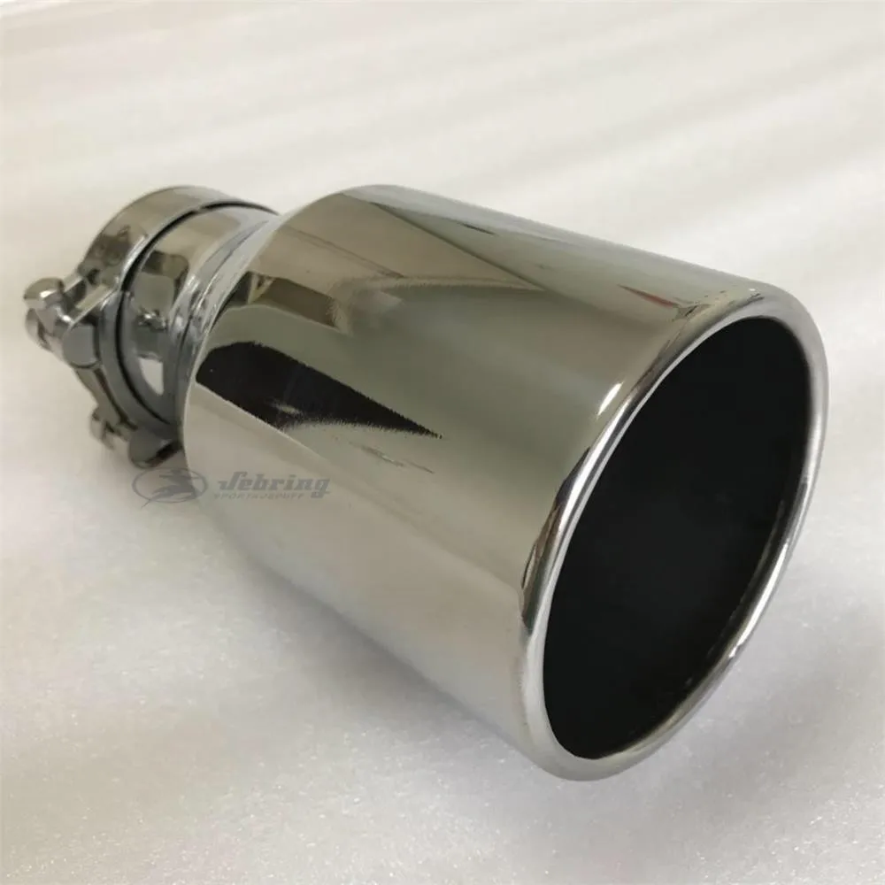 Stainless steel Large Diameter 115mm 4.5inch The flat edge universal muffler tail throat Car modification exhaust tip pipe