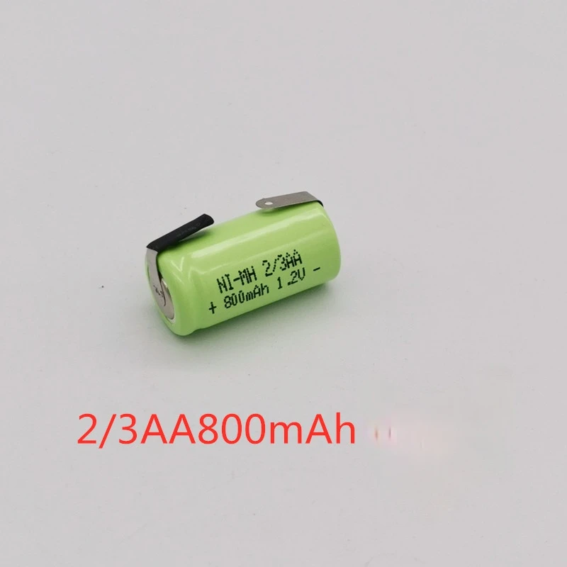 2/3AA 1000mAh 1.2v/2.4v akumulator Ni-MH 2/3AA1000mAh z arkuszem niklowym do golarki FLYCO Superman akumulator