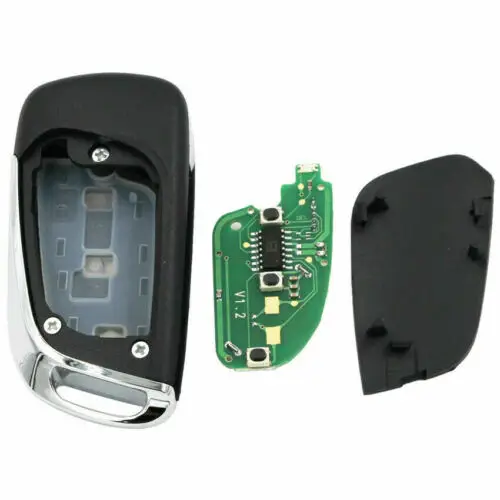 Upgraded Flip Remote Car Key Fob 3 Button 315/433MHz PCF7941 for Benz Smart Fortwo 451 2007 2008 2009 2010 2011 2012 2013