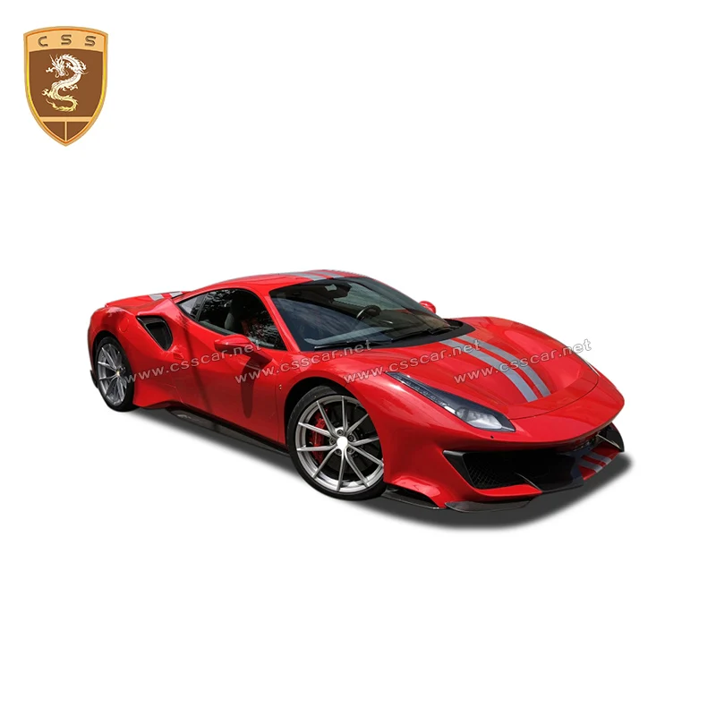 Real Carbon Fiber Side Skirts for Ferrari 488 Carbon Fiber Side OEM Style Car Accessories