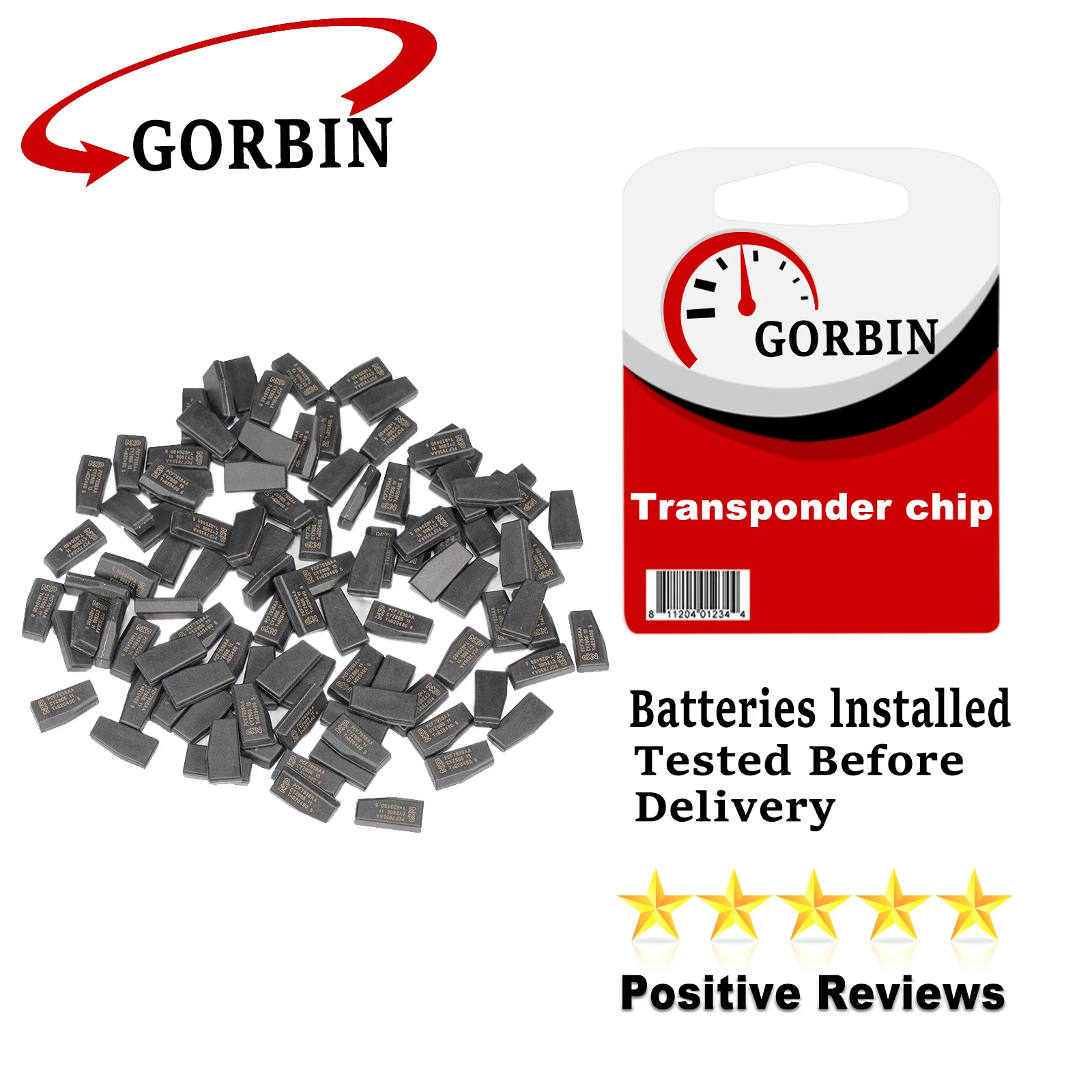 

GORBIN Transponder ID46 Chip Car Key Original Chip ID 46 PCF7936 PCF7936AS Carbon New Not Coded 10/20/30/50/100PCS