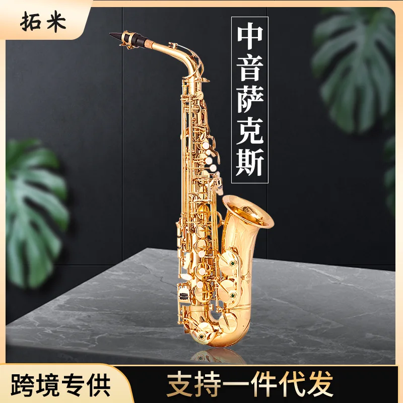 Golden Silver Electrophoresis Gold Beginner E-flat Tenor Saxophone