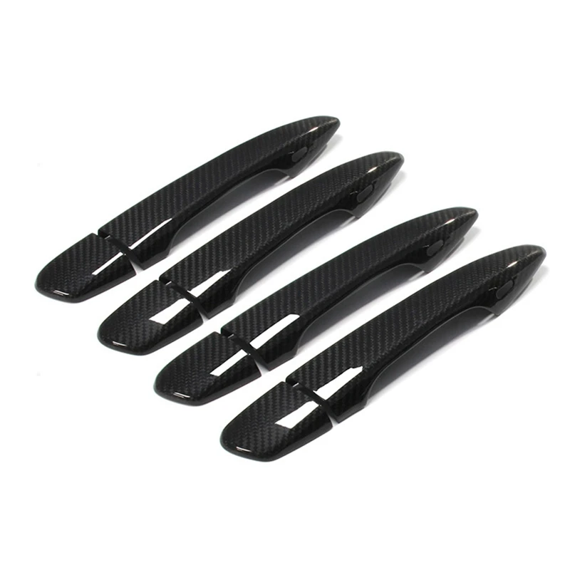 8pcs Real Carbon Fiber Door Handle Cover Trim Sticker Car Styling Accessories For Lexus ES IS GS CT2 RX RX330 RX350 GX470