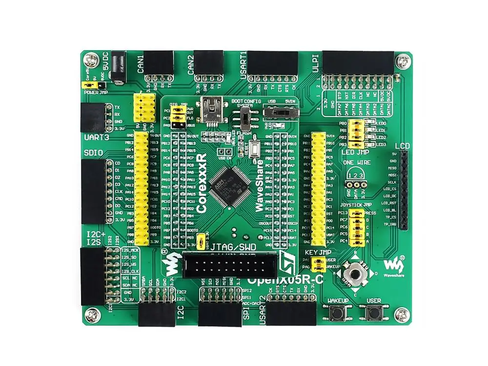 

Open405R-C Standard,Designed For STM32F405R Series,Integrates Various Standard Interfaces, Pretty Easy For Peripheral Expansions