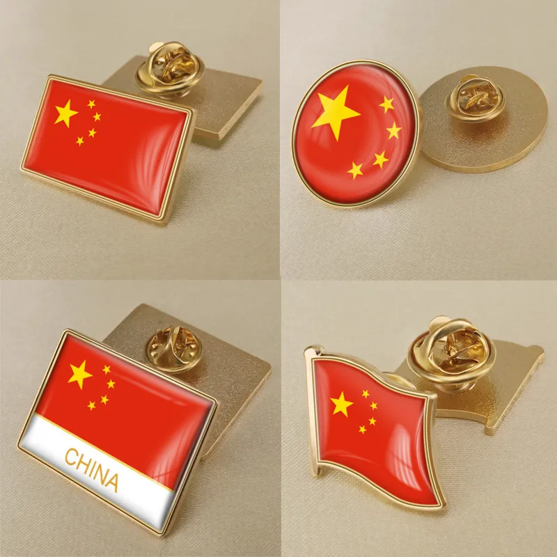 Chinese Flag Lapel Pins Brooch China Map Badges