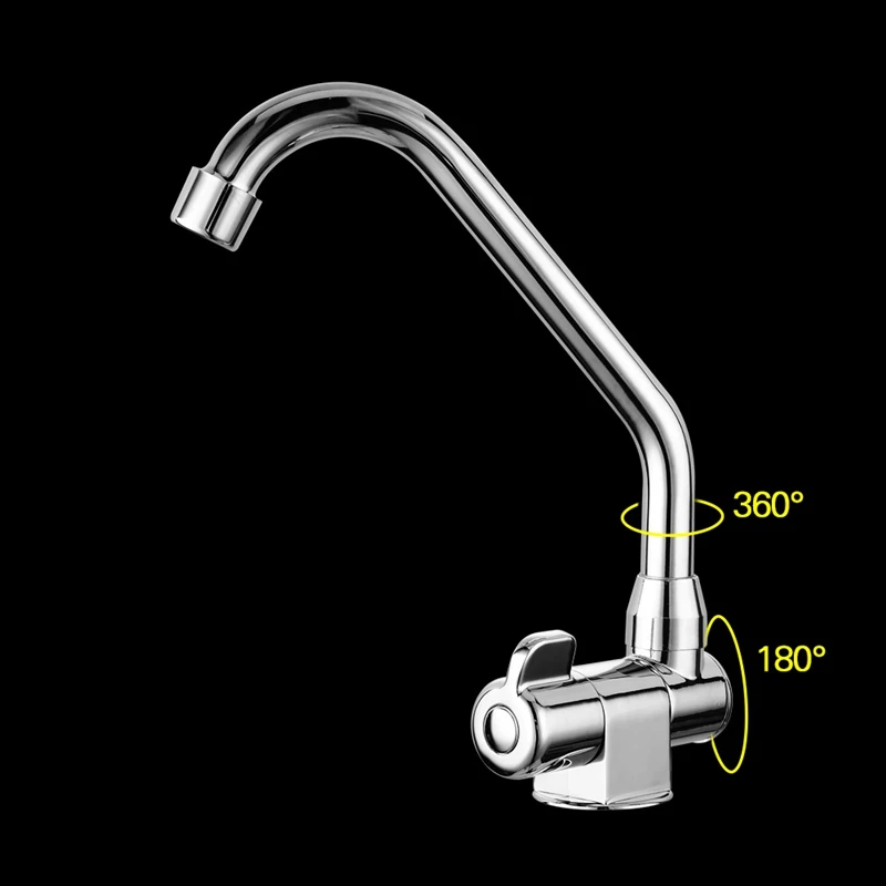 Caravan Boat 360 Degree Rotation Copper Basin Faucet Folding Cold Water Faucet Tap Kitchen Bathroom for RV Marine Boat Deck Hatc