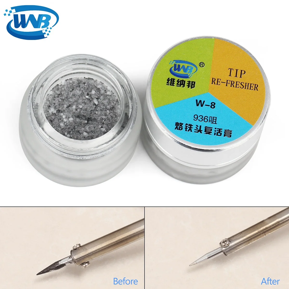 Wnb Glazen Fles Soldeerbout Tip Opfriscursus Schoon Plakken Reiniging Oxide Soldeer Reparatie Tool Lassen Iron Tip Opstanding Crème