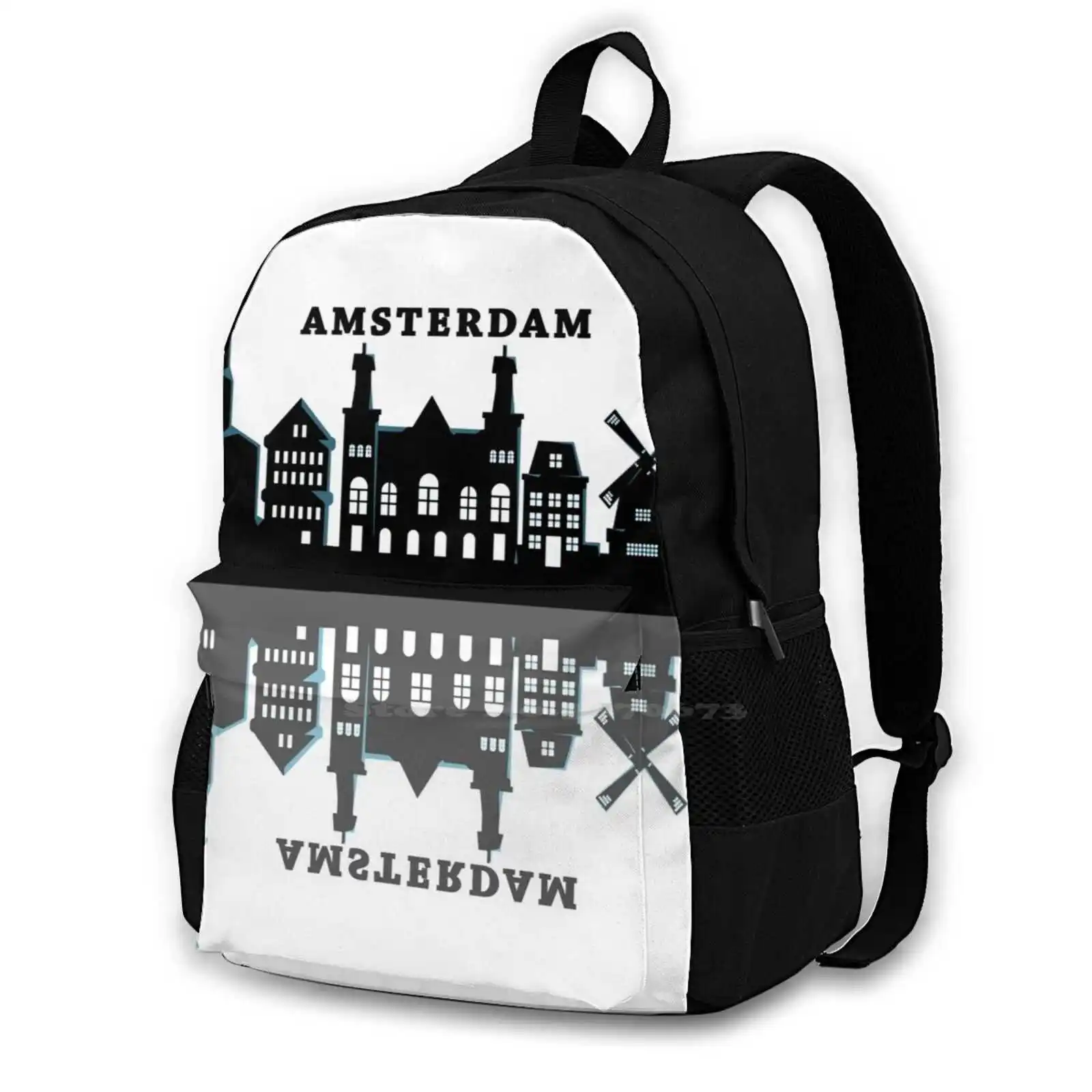 

Amsterdam Skyline 369D Print Design Backpack Student Bag Amsterdam Skyline Amsterdam Skyline Amsterdam Skyline Amsterdam