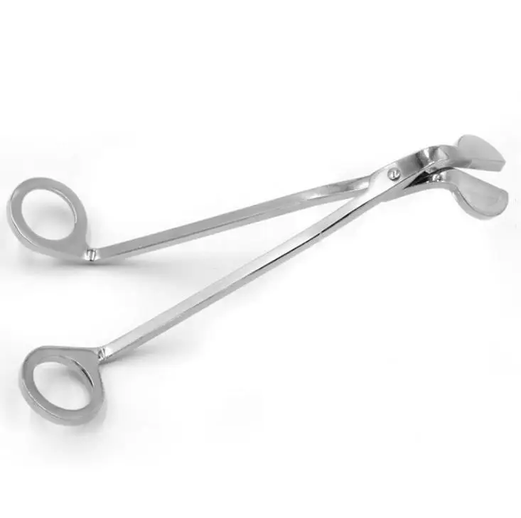 100 pcs Stainless Steel Candle Wick Trimmer Oil Lamp Trim scissor tijera tesoura Cutter Snuffer Tool Hook Clipper SN373