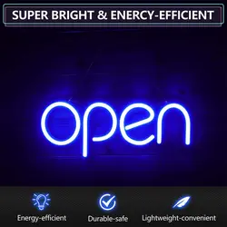 OPEN Neon Sign Business LED Light, Lampe intégrative ultra lumineuse, Bar Club, PRDisplay Shop, Éclairage publicitaire