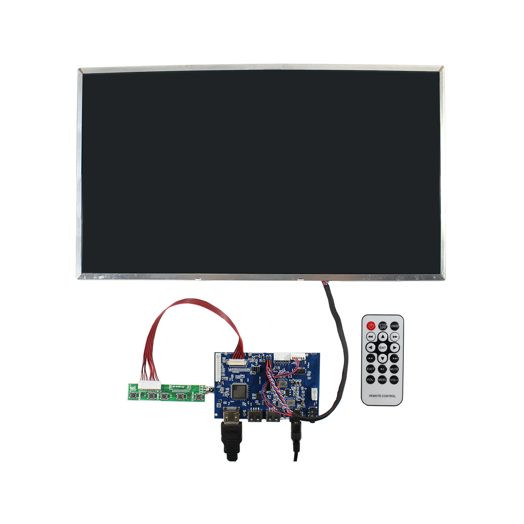 Layar LCD 15.6 Inci 1366X768 dengan Papan Pengontrol LCD Android MI USB HD