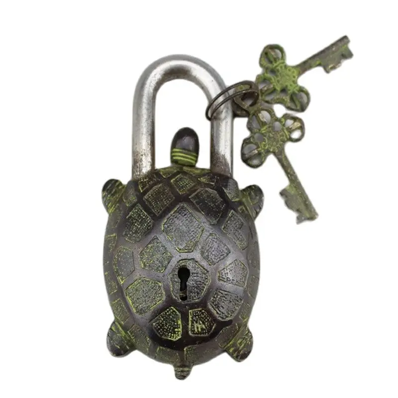 

Chinese Old Bronze Turtle Statue Bronze Lock Anti-Theft Lock