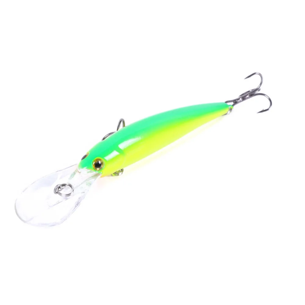 Leurre méné rigide à longue lèvre, appât artificiel idéal pour la pêche à la turlutte, Jerkbait, 12.5cm, 11g