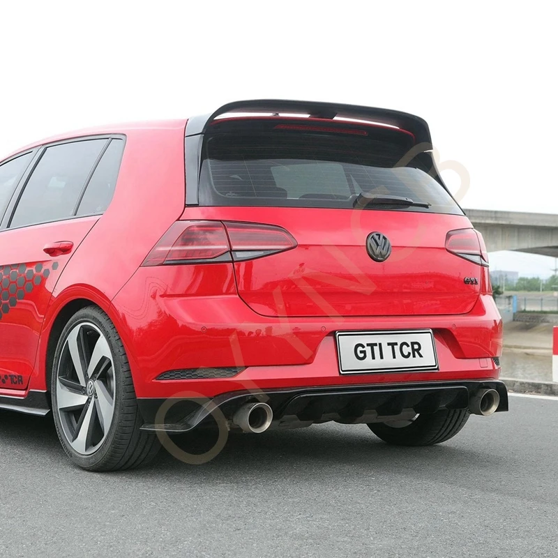 for Volkswagen Golf 7.5 GTI MK7.5 GTI TCR   High quality car rear bumper diffuser Rear side splitter spoiler lip