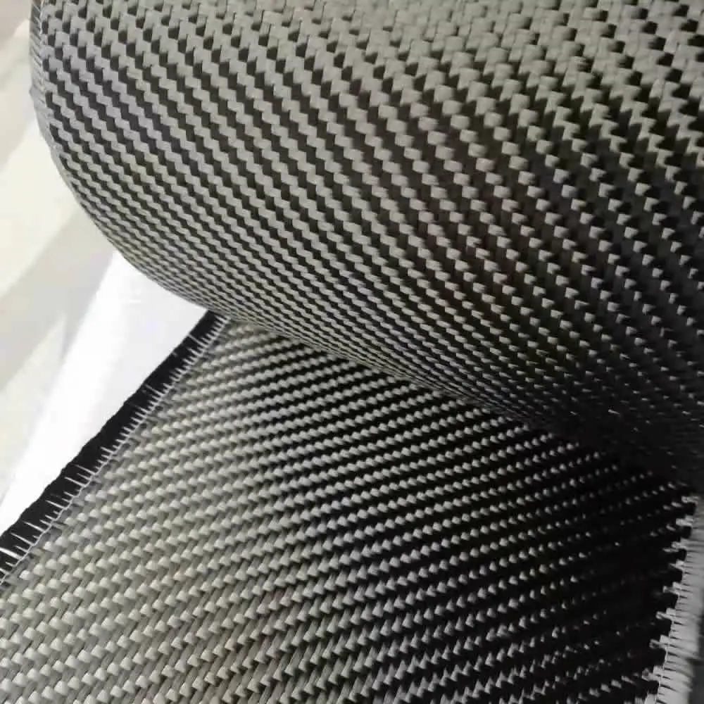 12K Carbon Fiber Fabric Cloth, Twill Weave 20cm Width,600gsm, 10m roll