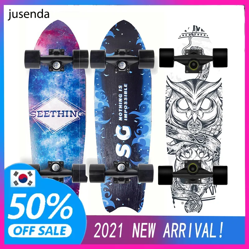 

Professional Surf Land Skateboard Maple Single Rocker Skateboard Cruiser Skate Board Longboard Child Sport Street Outdoor Gym