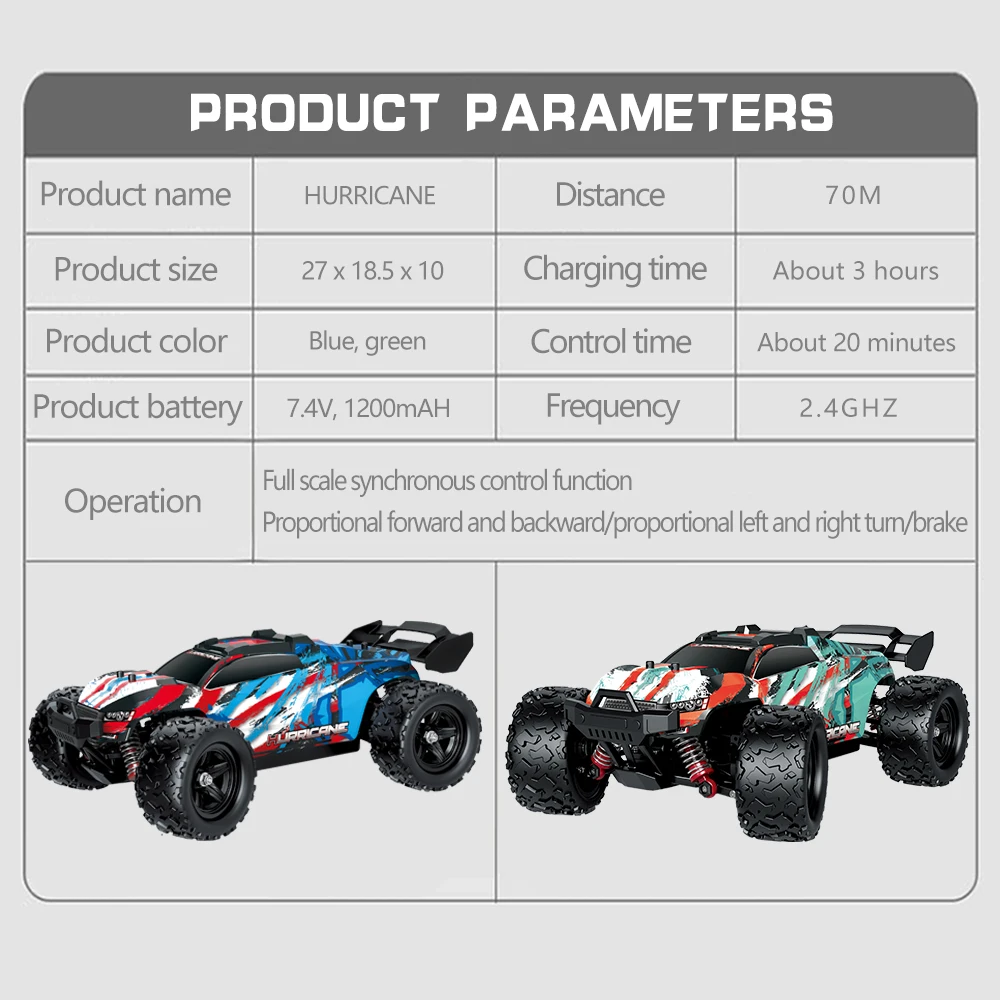 HS 18321 18322 1/18 2.4G 4WD 36km/h High Speed RC Car Model Remote Control Truck RTR Vehicle Off-road Car Electric Toy