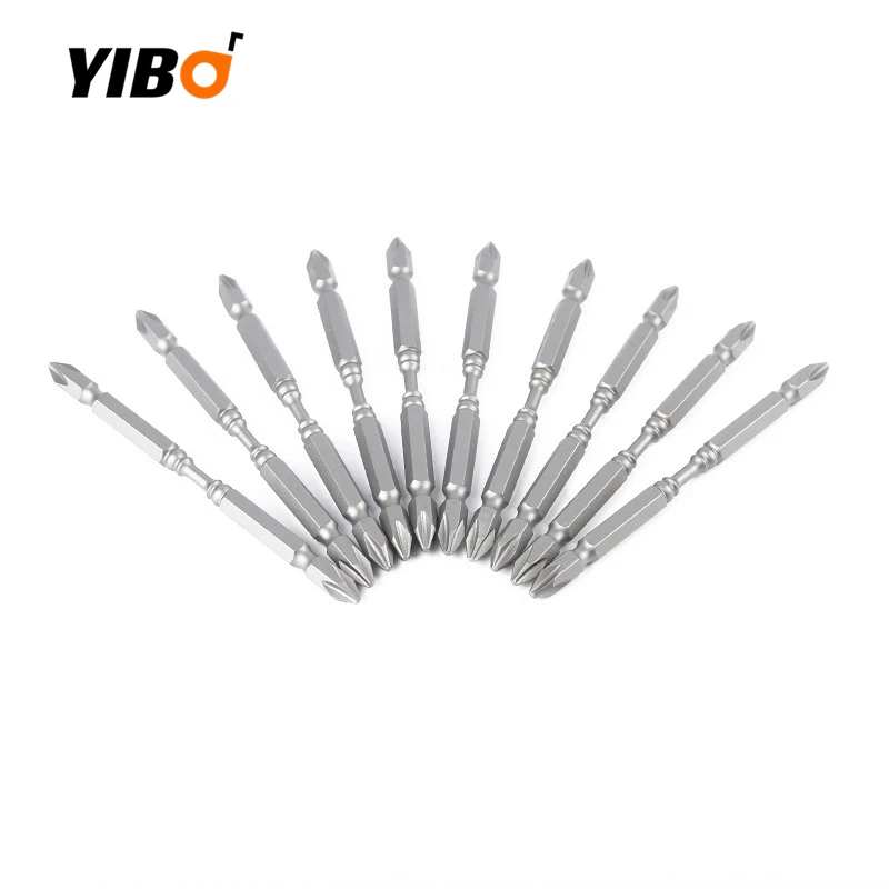 Tuốc Nơ Vít PH2 S2 Thép Hợp Kim Từ Đôi Head 1/4 ''Hex Shank D1 Thép Cho Điện Tuốc Nơ Vít 1/5/10PCS 65Mm/110Mm