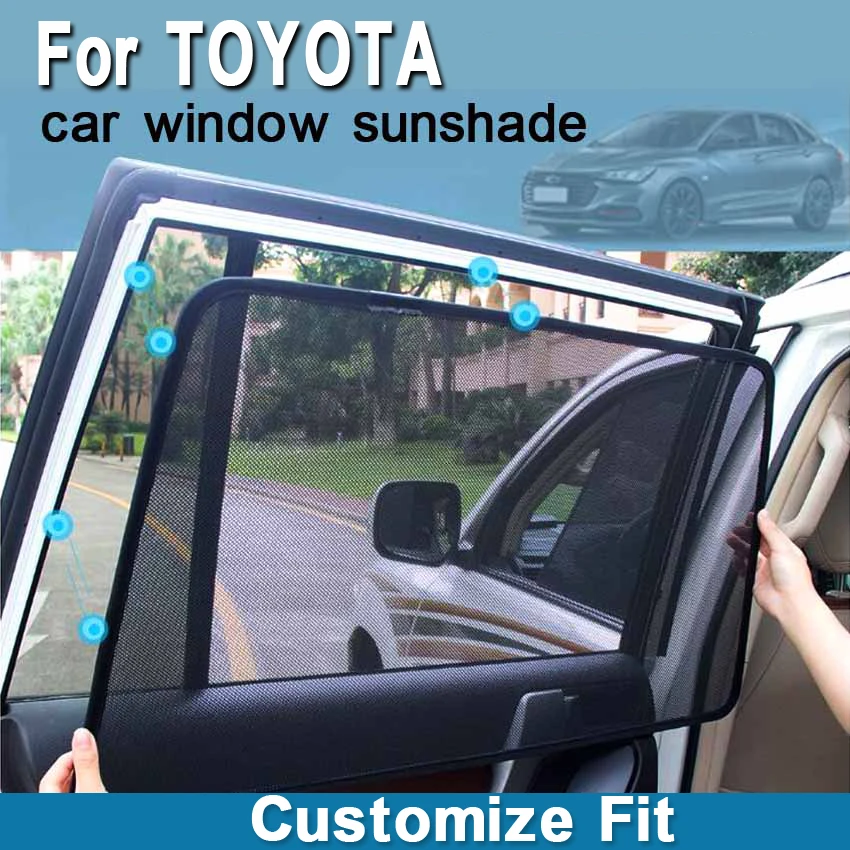 

Car Special Curtain Window SunShades Mesh Shade Blind Original Custom For TOYOTA LAND CRUSIER 4500 GX460 SIENNA