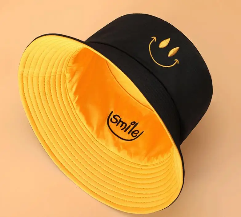 Youpin สองด้าน Fisherman หมวกหญิงหมวกเย็บปักถักร้อยกลางแจ้ง Sunshade พับคู่หมวกซานต้า