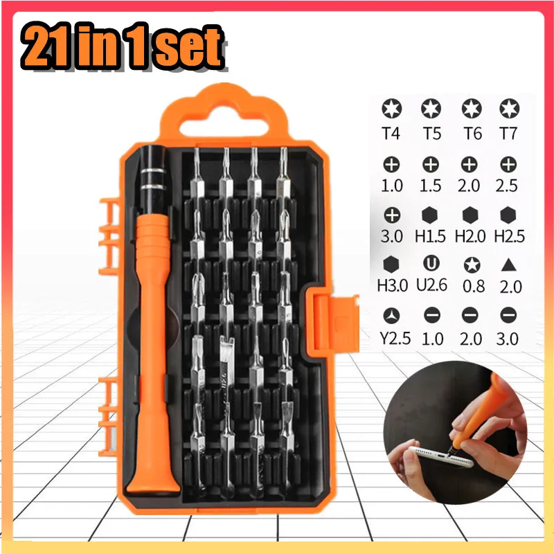 

21 In 1 Magnetic Laptop Screwdriver Kit,Computer Repair Kit, Precision Screwdriver Set, SmallScrew Driver Set with Case