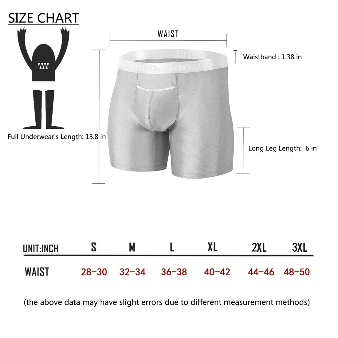 New Mens Sexy Long Boxer Briefs Wide Stylish Waistband Breathable Material Men\'s Trunk U Pouch Comfortable Male Short Panties