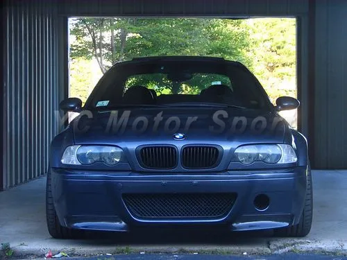 Car Accessories Carbon + Fiber Glass Front Bumper with Splitter Fit For 2000-2006 E46 M3 CSL Style Front Bumper