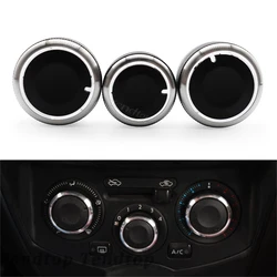 3Pcs/lot Fit For Nissan LIVINA TIIDA SYLPHY GENISS Note E11 2004-2013 Car AC Knob Air Conditioning Control Switch Button