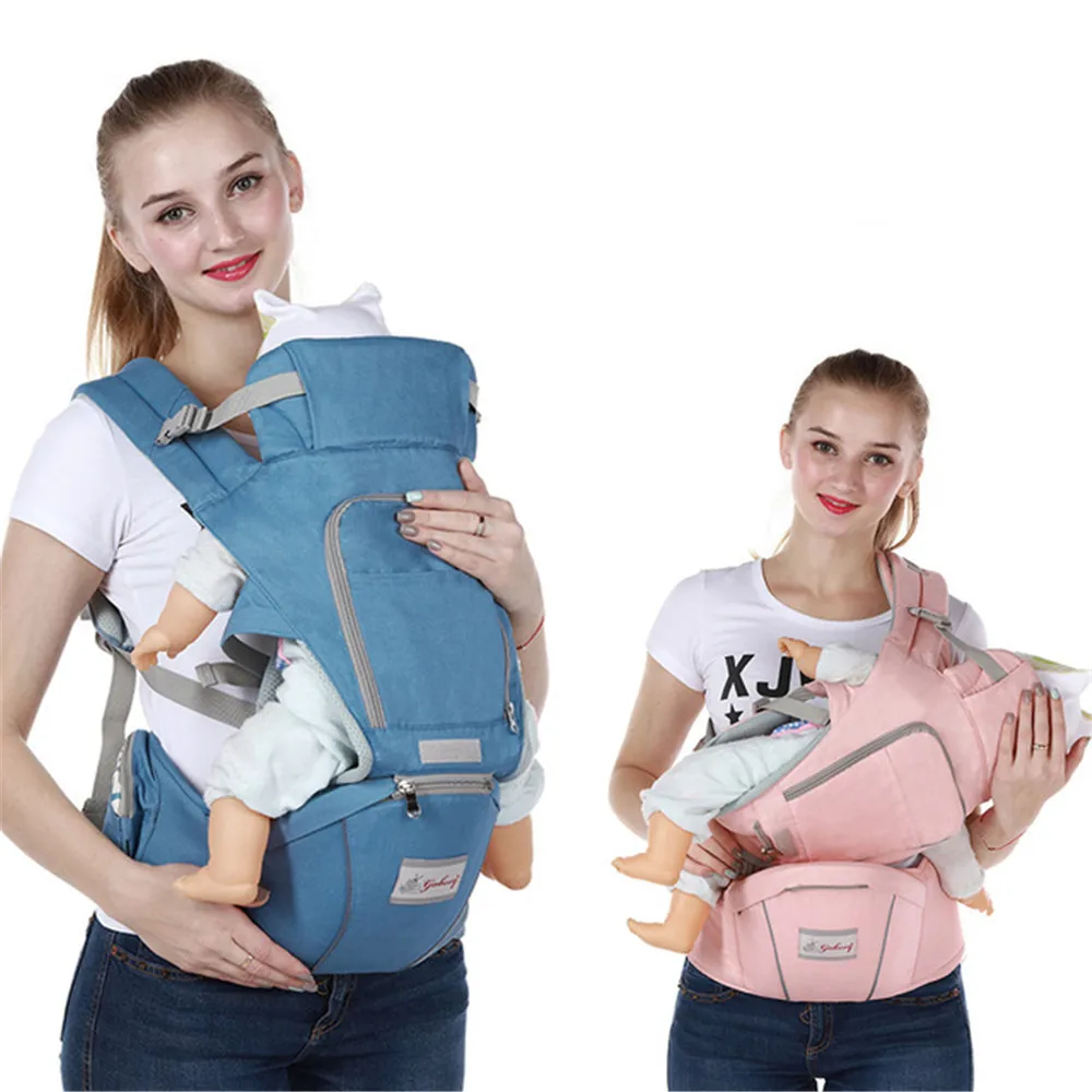 Siège Kangourou Ergonomique en Coton Doux pour Bébé, Sangle de Sécurité 3 en 1 pour Nouveau-né