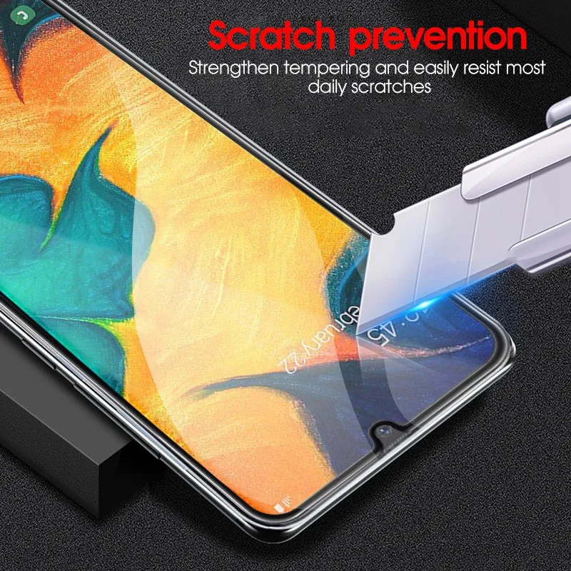 9D HD có Kính Cường Lực dành cho Samsung Galaxy Samsung Galaxy A50 A40 A30 Tấm Kính Bảo Vệ Màn Hình cho Galaxy Gelaksi 50 40 30