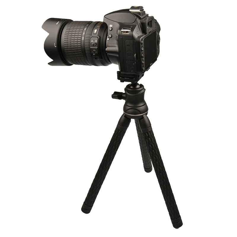 Гибкий штатив Vlogmagic Travel с шариковой головкой, в комплект входит зажим для смартфона для съемки видео, прямой трансляции, селфи-палка, веб-камера