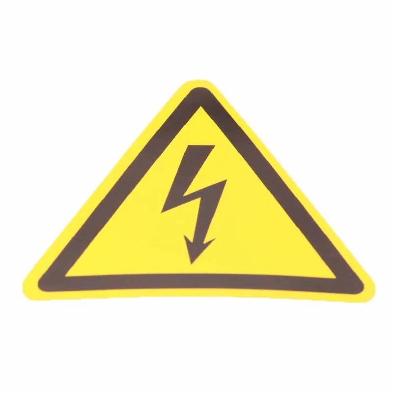 1/3/5Pcs Car Sticker Decal Vinyl Car Bike Bumper Electric Warning Danger Sign 100mm PVC Waterproof Danger Notice